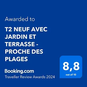  Appartement T2 Neuf Avec Jardin Et Terrasse - Proche Des Plages